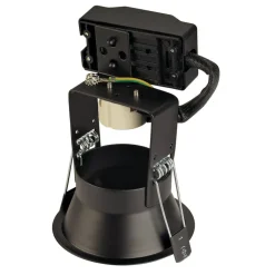 SLV Horn indbygningsspot GU10, mat sort