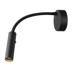 SLV Karpo Goose LED-væglampe, dæmpbar, sort