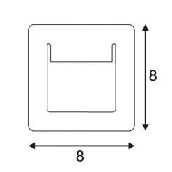 SLV LED-indbygningslampe Downunder Pur 80 LED hvid