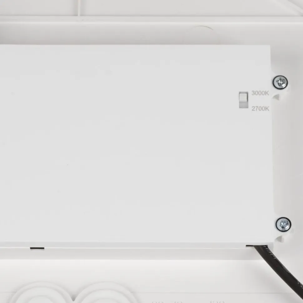SLV LED-loftlampe Decona, Ø 42 cm, hvid/guldfarvet, metal