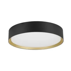 SLV LED-loftlampe Decona, Ø 30 cm, sort/guldfarvet