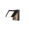 SLV LED-væglampe Abridor, antracit, bredde 14 cm, sensor