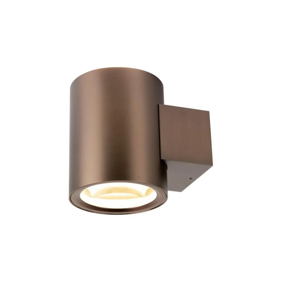 SLV LED-væglampe Oculus, Ø 9 cm, dæmpbar til varmt lys, metal