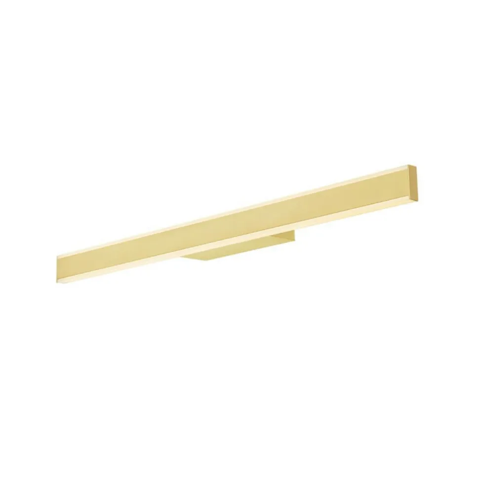 SLV LED-væglampe til badeværelset One Linear, 70 cm, messingfarvet