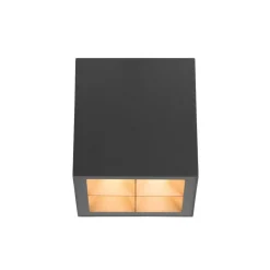 SLV loftlampe S-Cube, antracit, aluminium, længde 9,5 cm