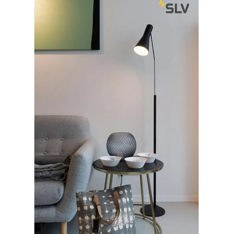 SLV Phelia gulvlampe sort