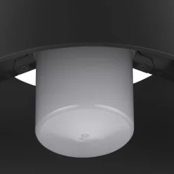 SLV Photoni loftlampe, sort, aluminium, Ø 25 cm