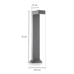 SLV Quadrasyl 75 - Stibelysning, antracit
