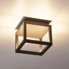 SLV Quadrulo LED udendørs loftslampe indir. antracit
