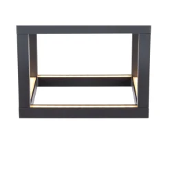 SLV Quadrulo LED udendørs loftslampe indir. antracit