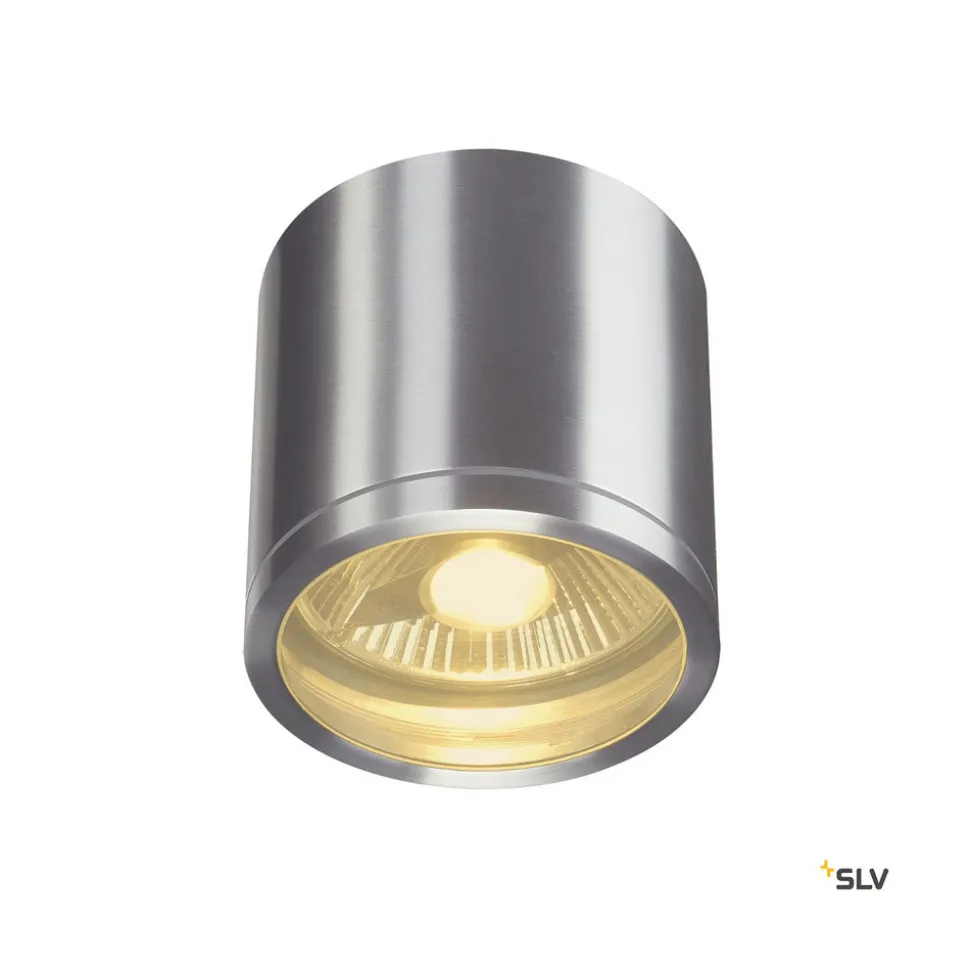 SLV Rox udendørs loftlampe, aluminium, Ø 12,5cm