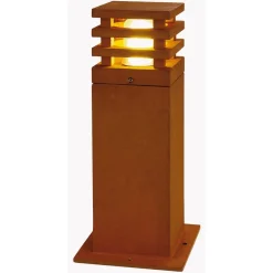 SLV Rusty firkantet LED-sokkel lys rustbrun