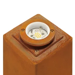 SLV Rusty firkantet LED-sokkel lys rustbrun