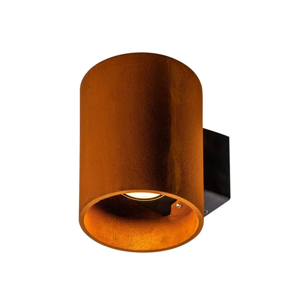 SLV Rusty LED udendørs væglampe op/ned cylinder