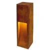 SLV Rusty Slot 50 LED-sokkelampe, højde 50 cm