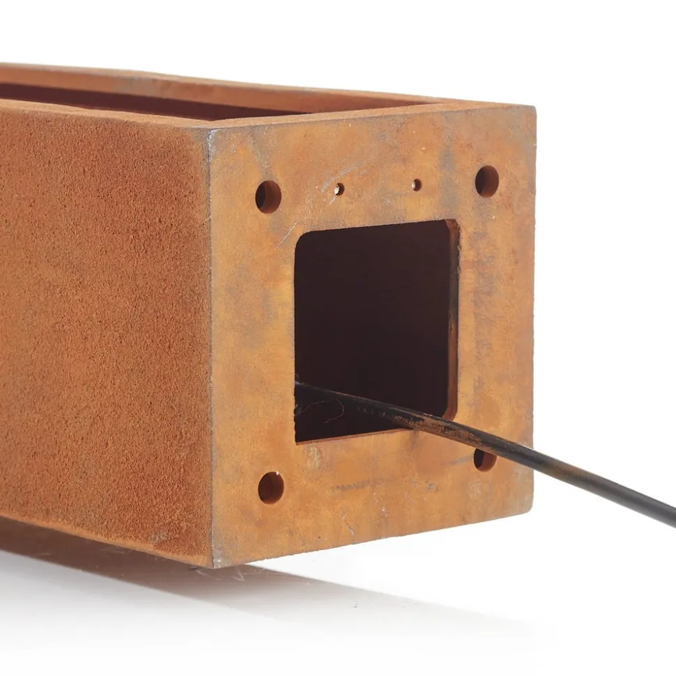 SLV Rusty Slot 80 rustbrun sokkel lys