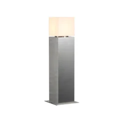 SLV sokkellampe Square Pole, højde 60 cm, grå, stål