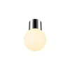 SLV Varyt loftlampe til badeværelset, krom, aluminium, Ø 12 cm