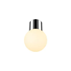 SLV Varyt loftlampe til badeværelset, krom, aluminium, Ø 12 cm
