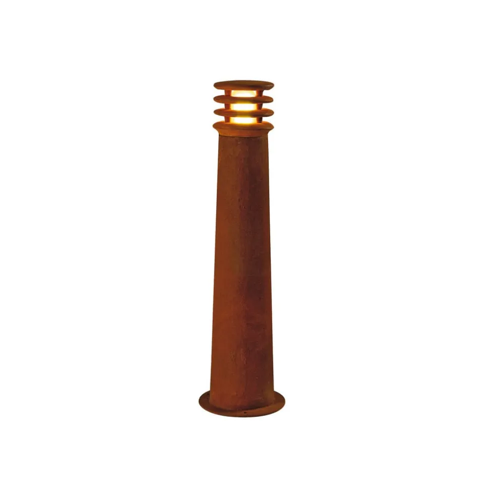 SLV vejlampe Rusty 70, rustfarvet, stål, højde 70 cm, IP55