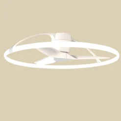 Smart LED-loftventilator Nepal, hvid, DC, støjsvag