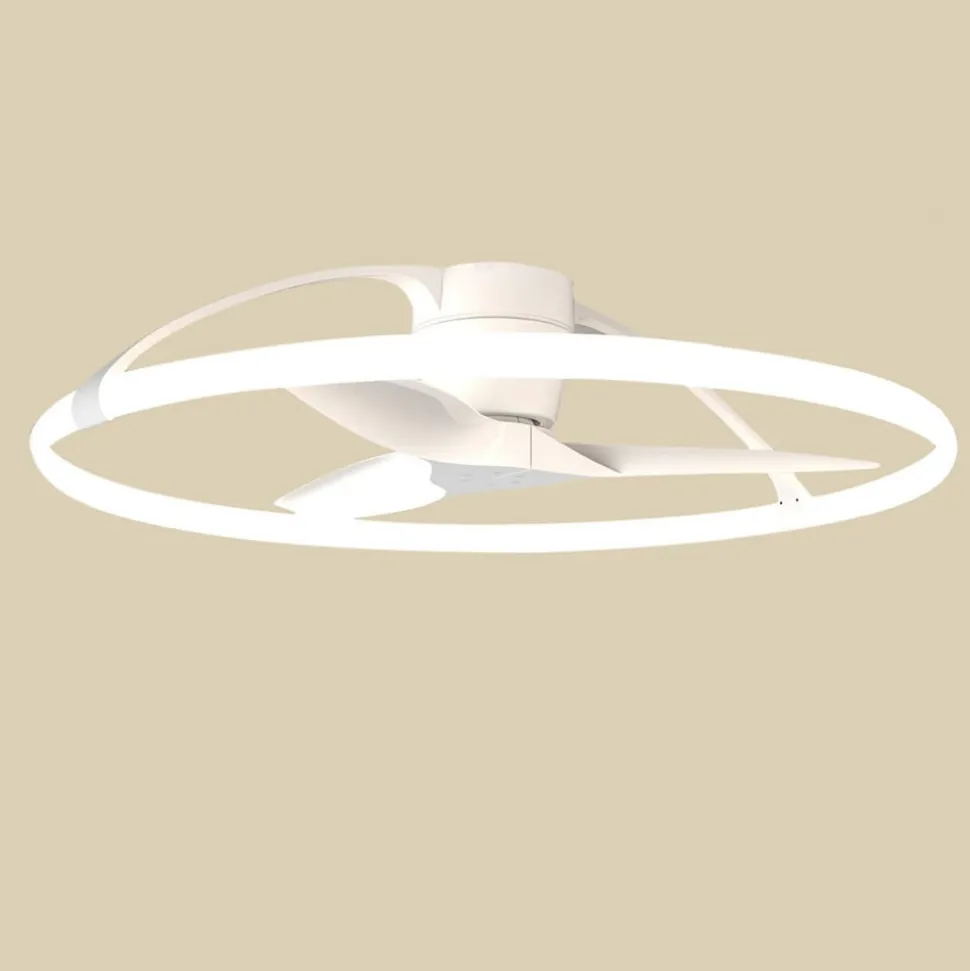 Smart LED-loftventilator Nepal, hvid, DC, støjsvag