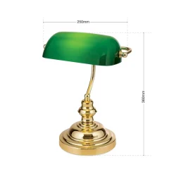 Smuk Onella bordlampe grøn