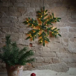Snowflake udendørs LED-dekolampe, batteridrevet