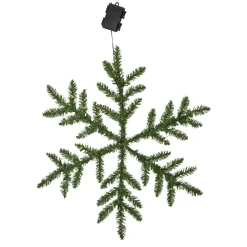 Snowflake udendørs LED-dekolampe, batteridrevet