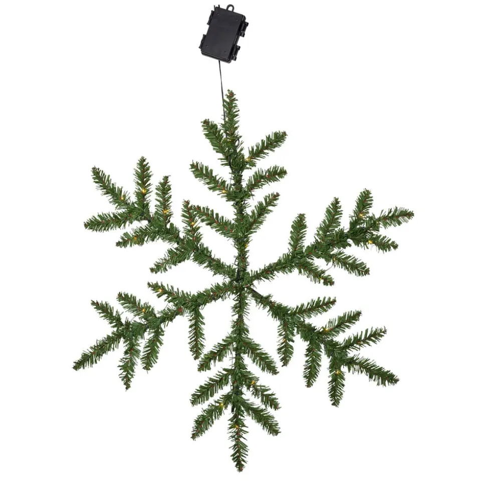 Snowflake udendørs LED-dekolampe, batteridrevet