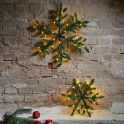 Snowflake udendørs LED-dekolampe, batteridrevet