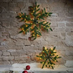 Snowflake udendørs LED-dekolampe, batteridrevet