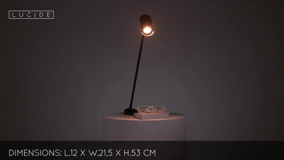 Sofistikeret skrivebordslampe Hester, sort