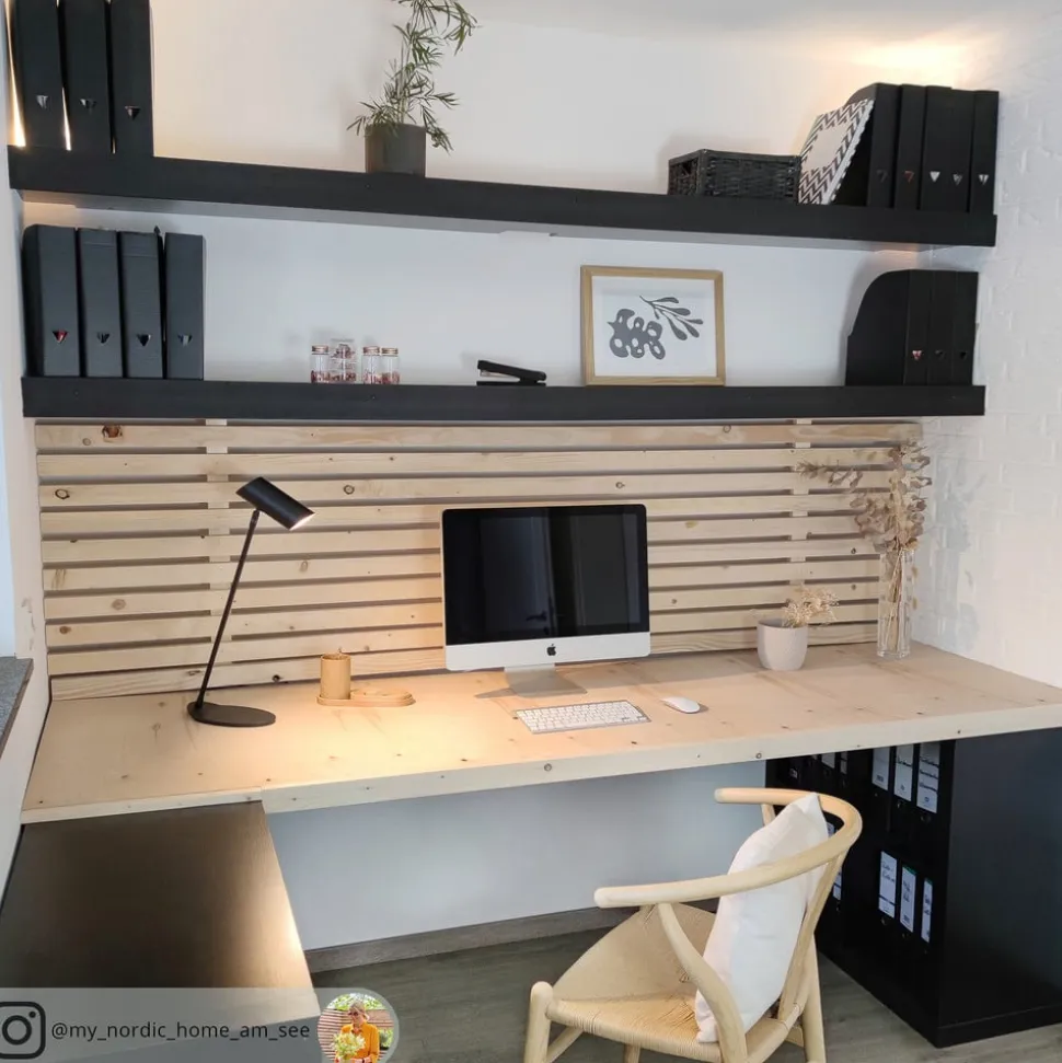 Sofistikeret skrivebordslampe Hester, sort