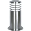 Sokkellampe Sandbanks, stål, 24 cm høj, E27, IP44