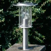 Sokkellampe York, stål, højde 40 cm, IP44, E27