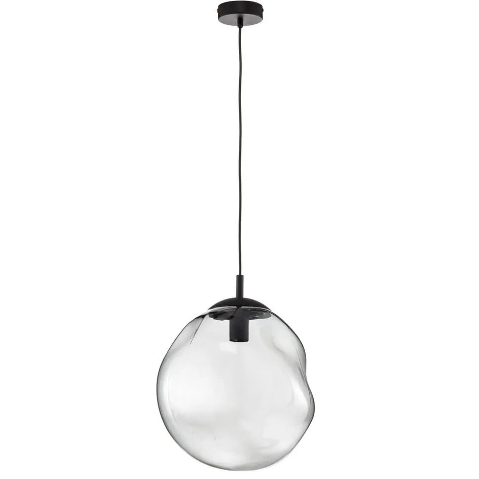 Sol glaspendel, Ø 35cm, sort/røggrå