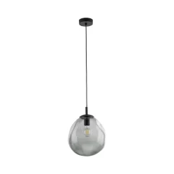 Sol Mini pendel, glas, Ø 25 cm, sort/grafitgrå