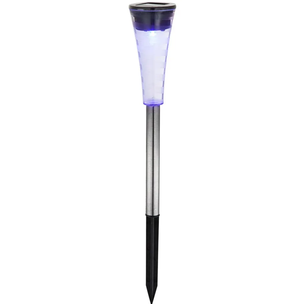 Solcellelampe Navin, RGB farveskift, 5’er sæt