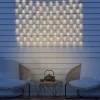 Solcelle-LED-lysforhæng IP44 110x90cm 100 lk