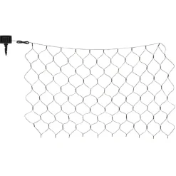 Solcelle-LED-lysforhæng IP44 110x90cm 100 lk