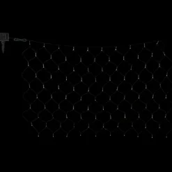 Solcelle-LED-lysforhæng IP44 110x90cm 100 lk