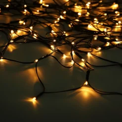 Solcelle-LED-lysforhæng IP44 110x90cm 100 lk