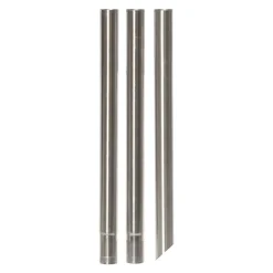 Solini LED-lampe med jordspyd, hvid/sølv, højde 90 cm