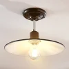 Sort loftlampe Phinea i metal, vintagelook