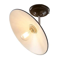 Sort loftlampe Phinea i metal, vintagelook