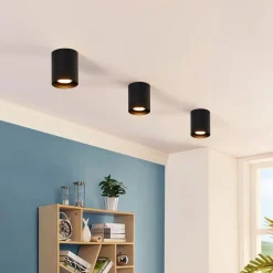 Sort loftslampe Carson