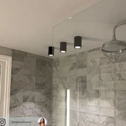 Sort loftslampe Carson