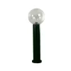 Sort pullertlampe med blæreglas