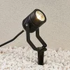 Sort udendørs LED-spot Maris med jordspyd